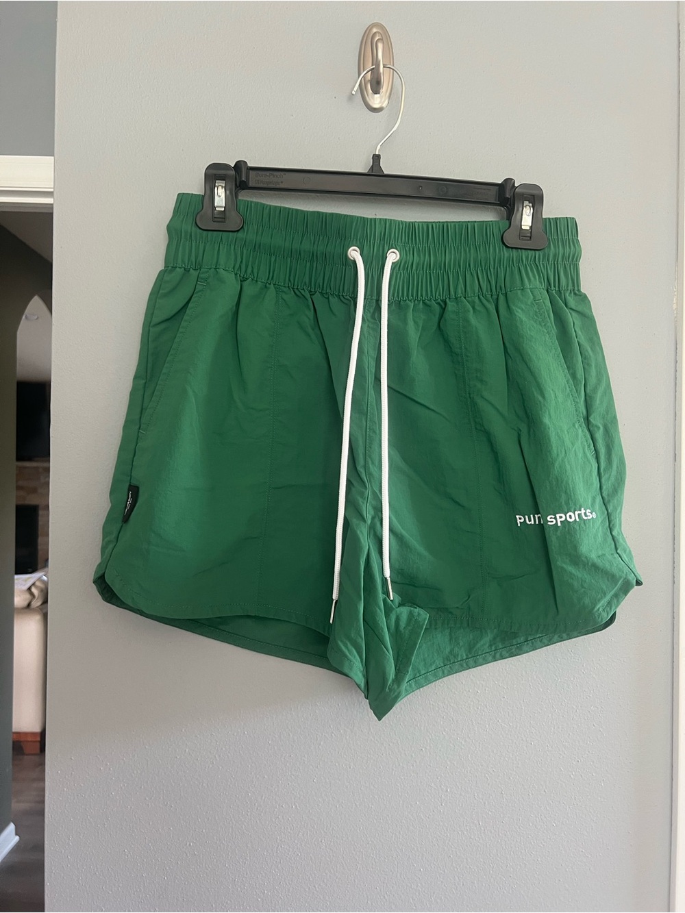 Women's Green Athletic Shorts